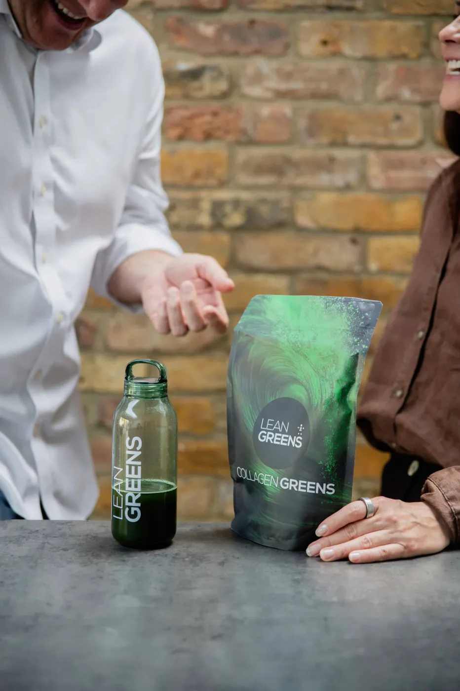 Customer with glowing skin and steady energy